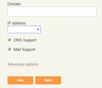 Настройка dns сервера vestacp